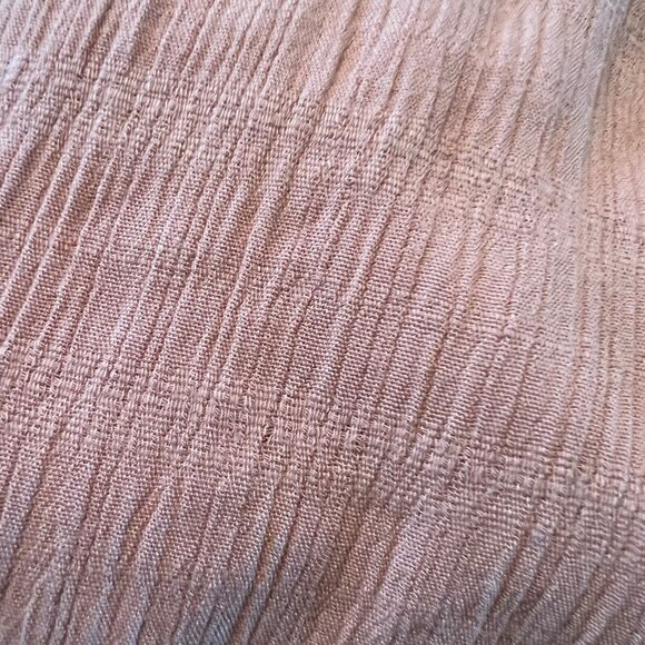 Free People Peach Sleeveless Sheer Embroidered High Neck Top L - Picture 11 of 11